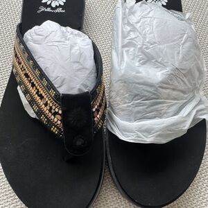 Yellow box sandal NEW WITH BOX TAG  never worn